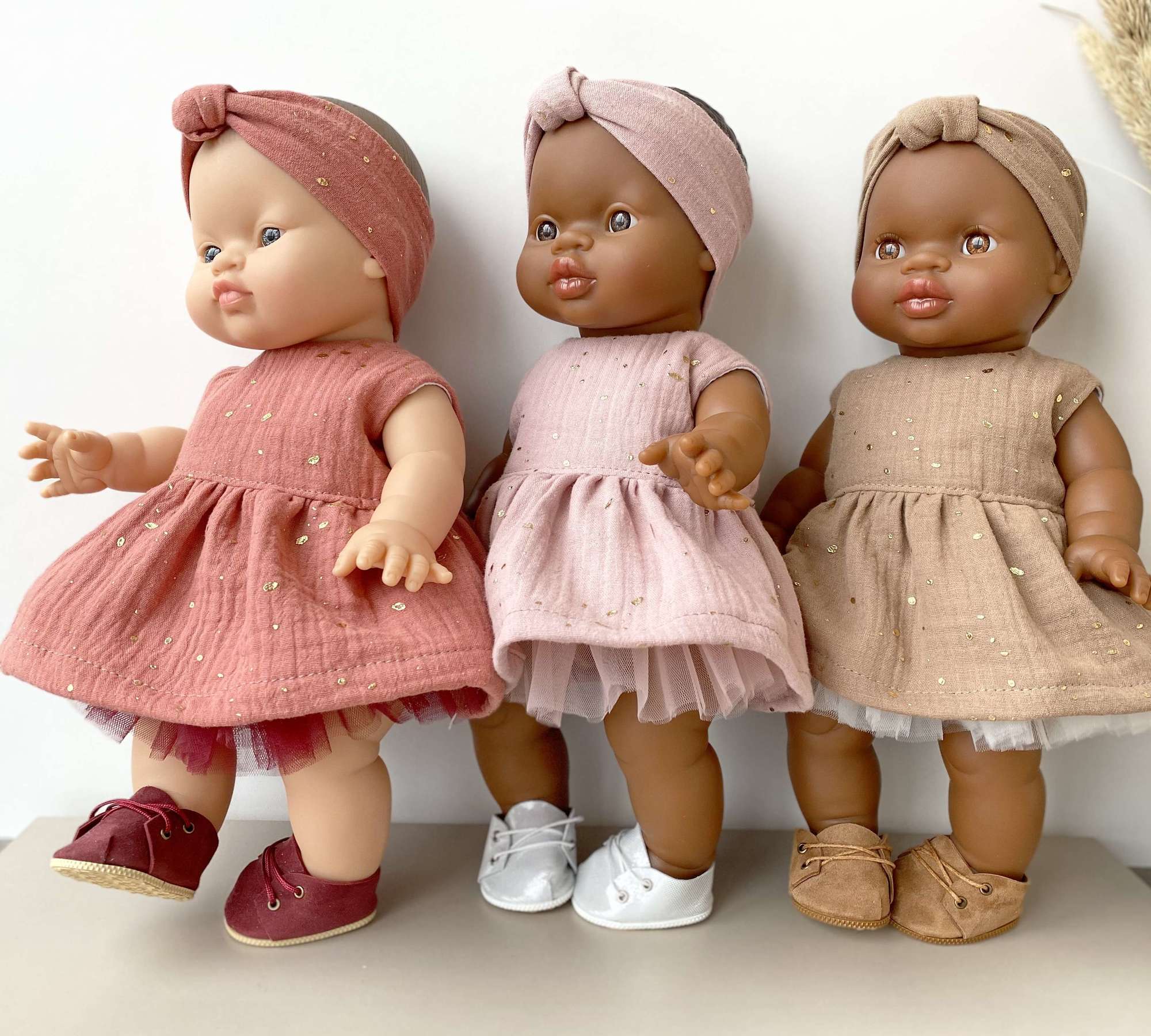 Платье с повязкой из муслина с глиттером