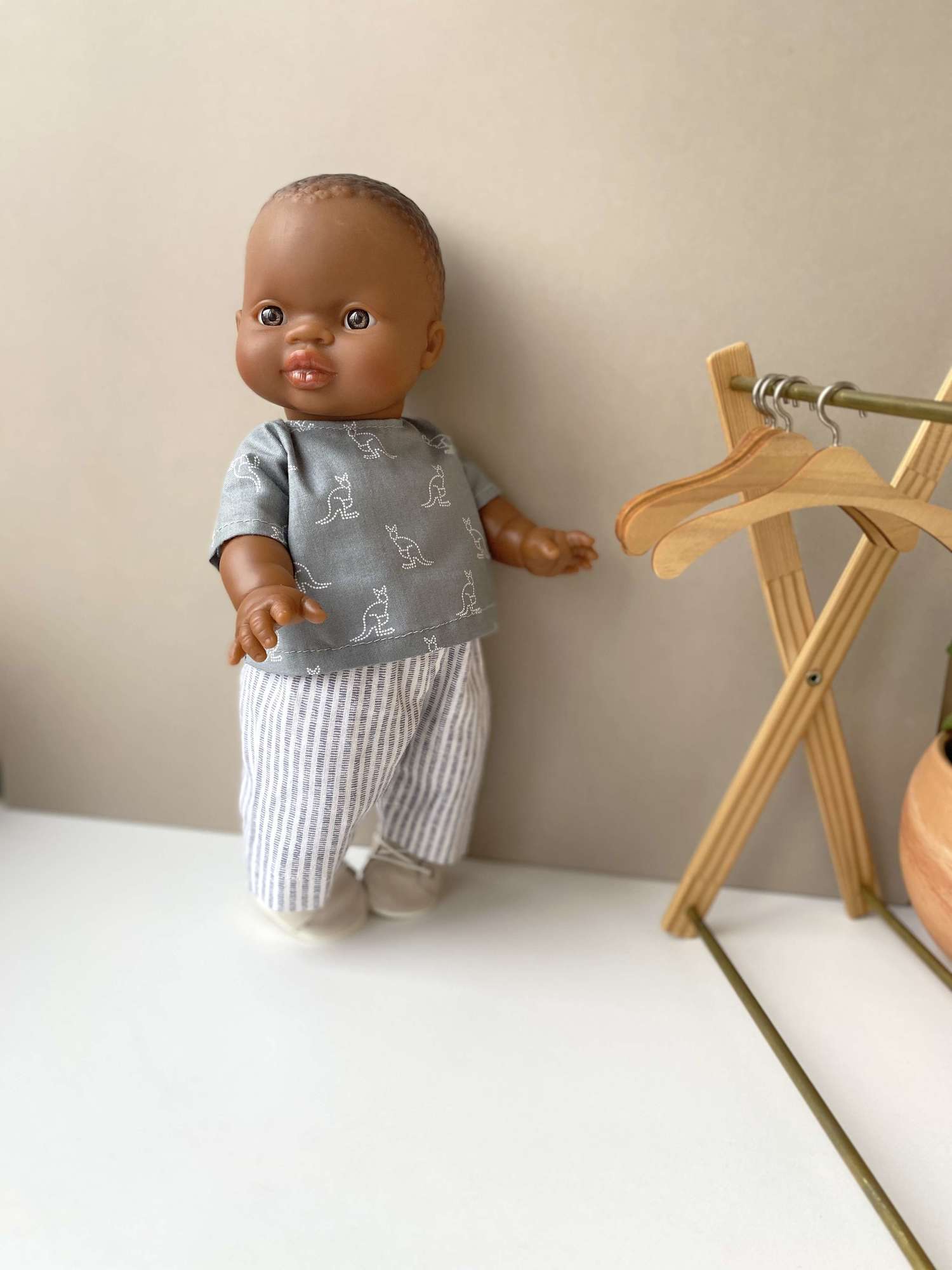 Рубашка с принтом "Кенгуру" +  штанишки