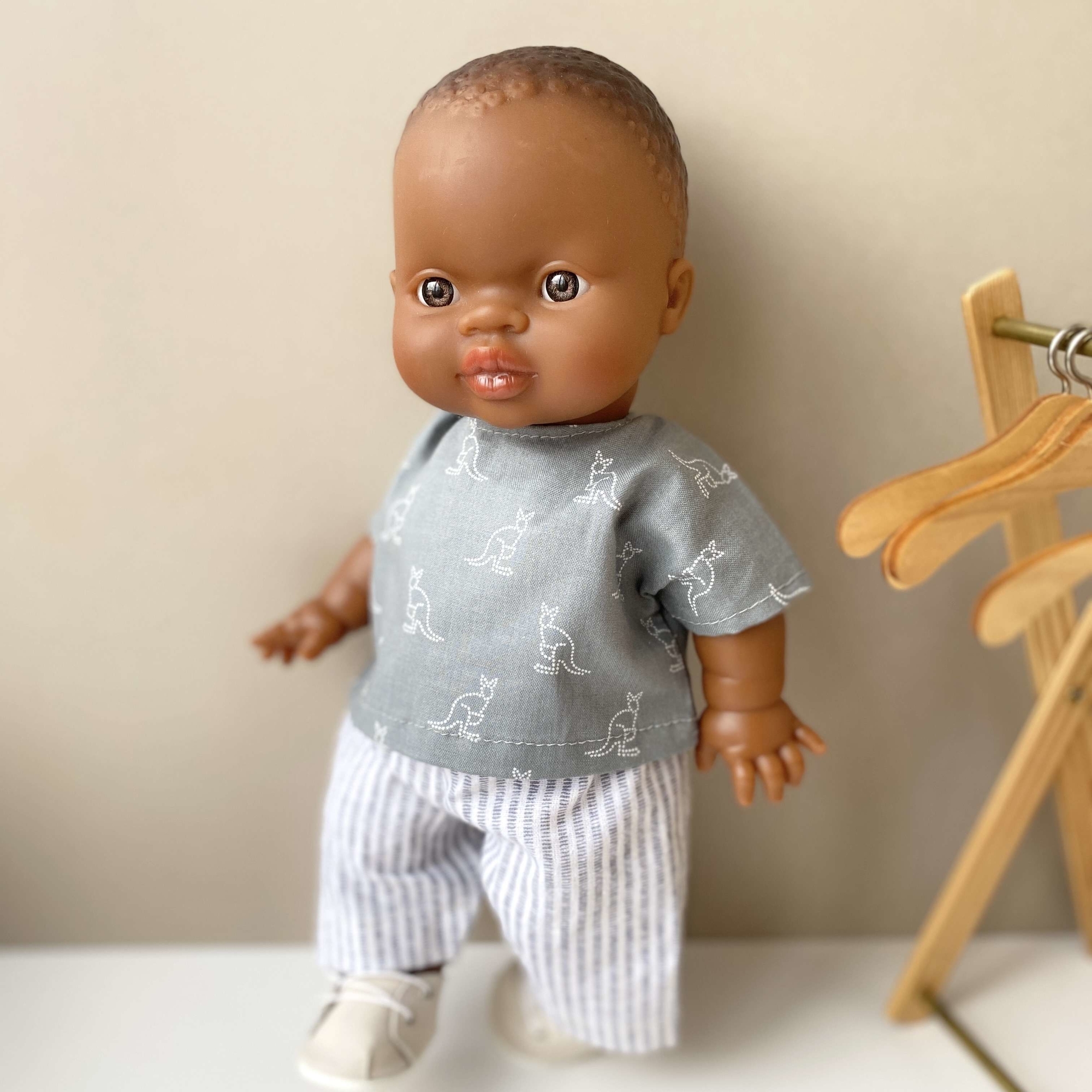 Рубашка с принтом "Кенгуру" +  штанишки