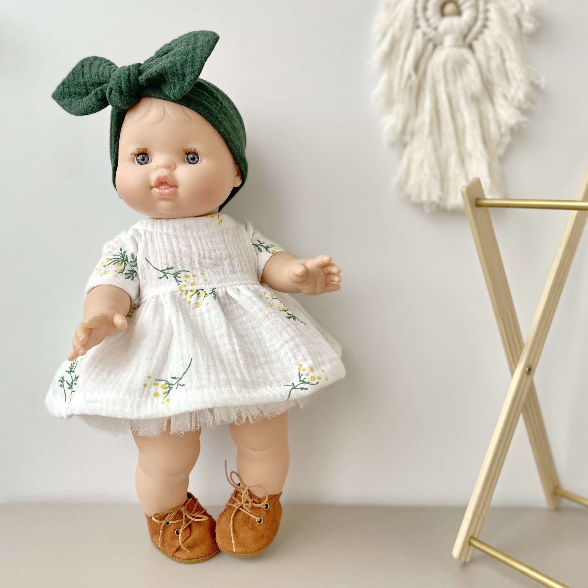 Платье с принтом "Мимоза"