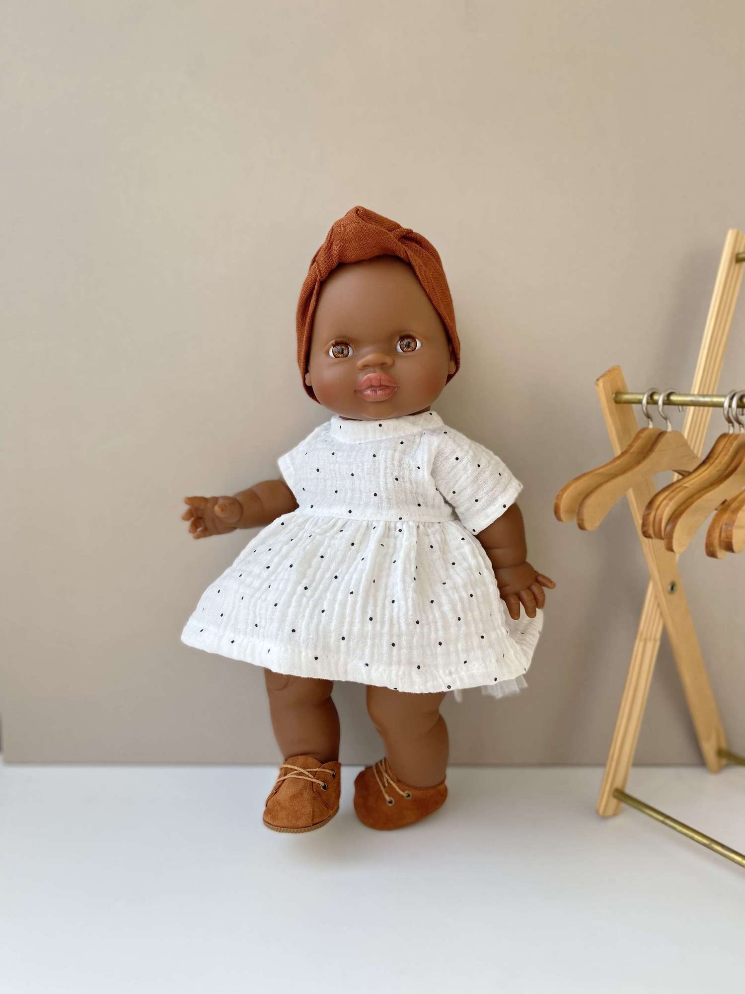 Платье с принтом "Горошек"