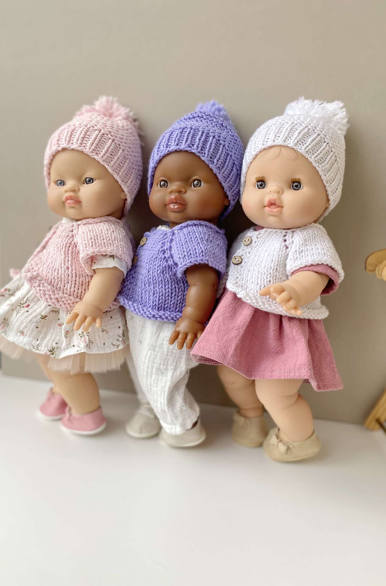 Кардиган + шапочка + шарф