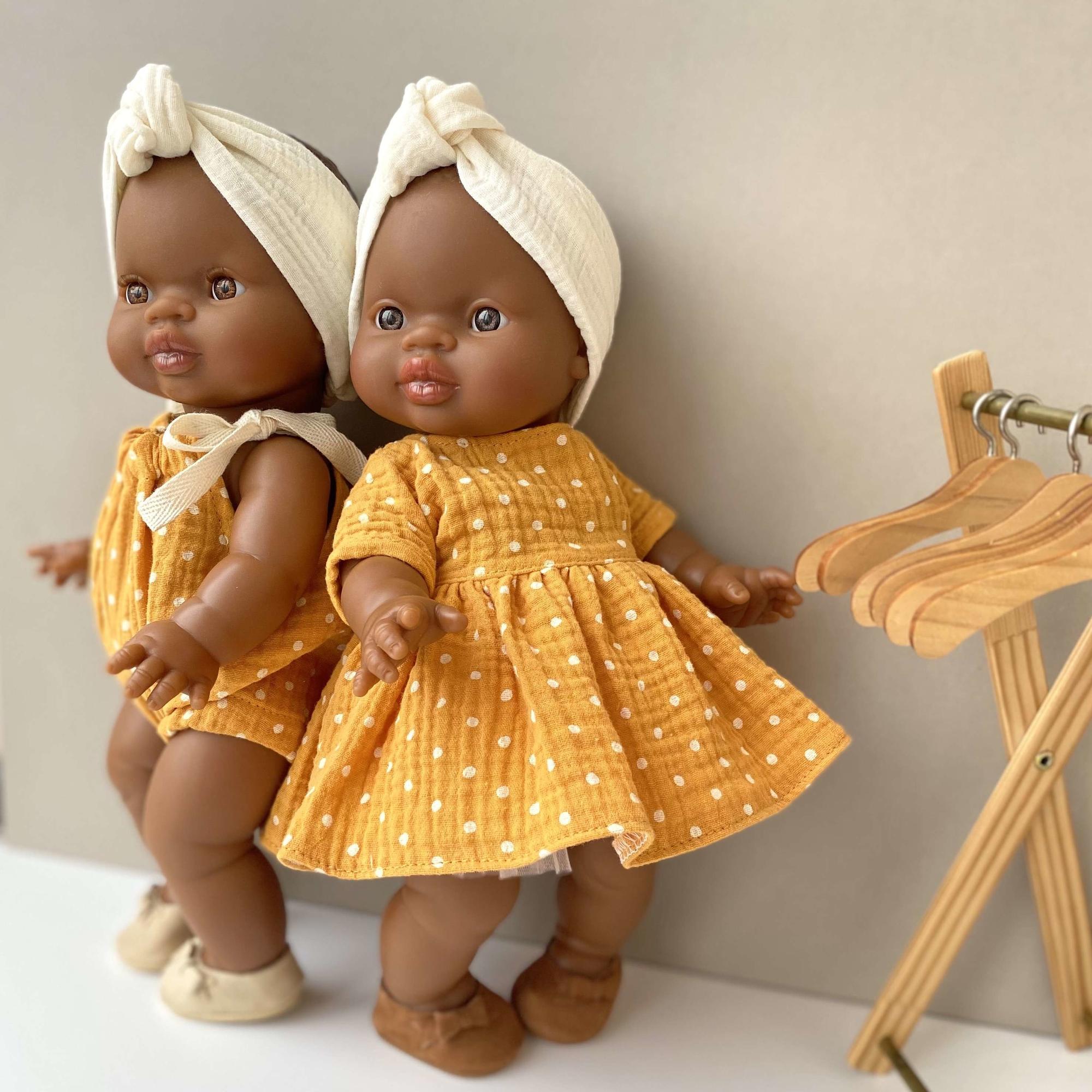 Платье и повязка на голову "Манговый пломбир"