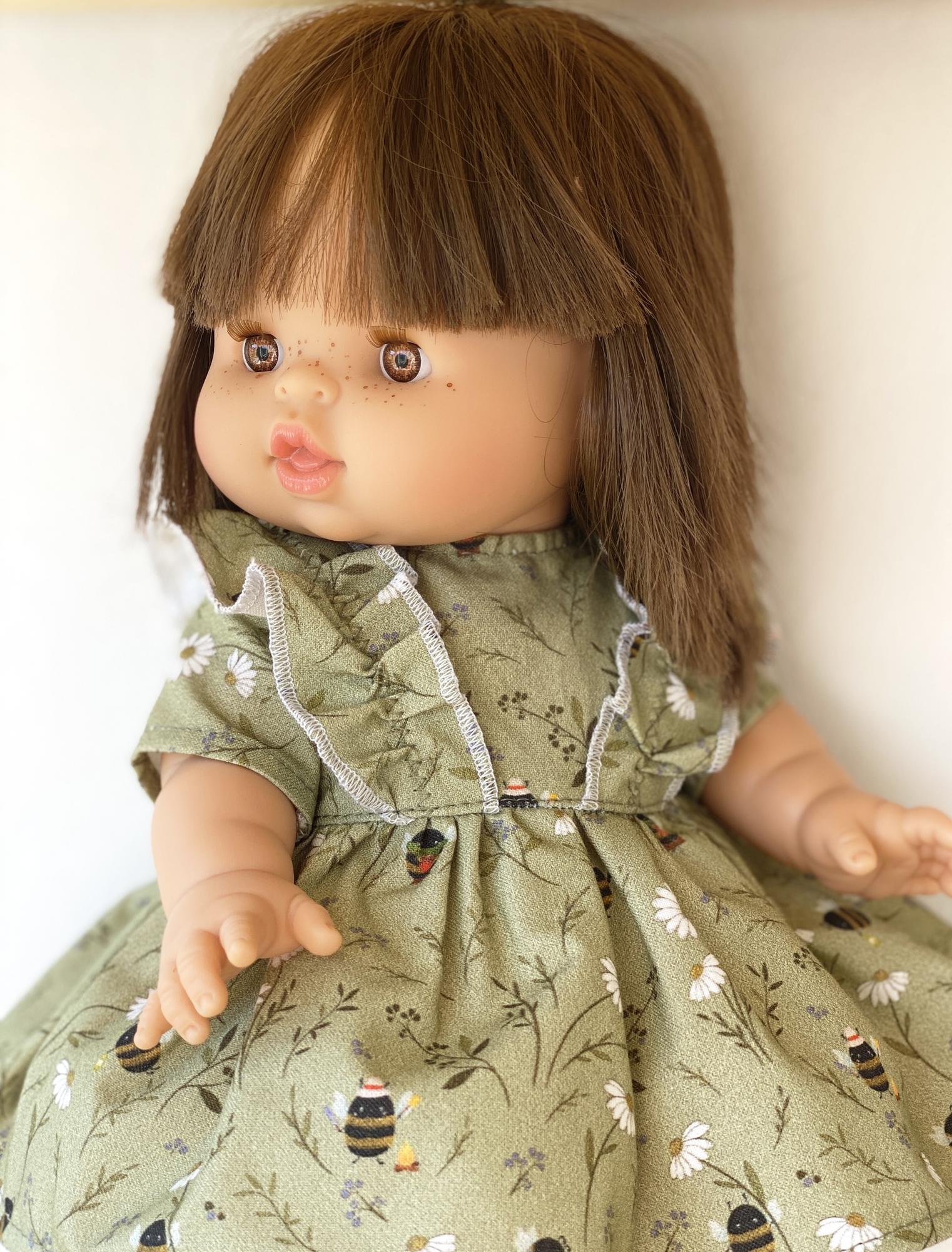 Платье с рюшами "Пчелки в ромашках"