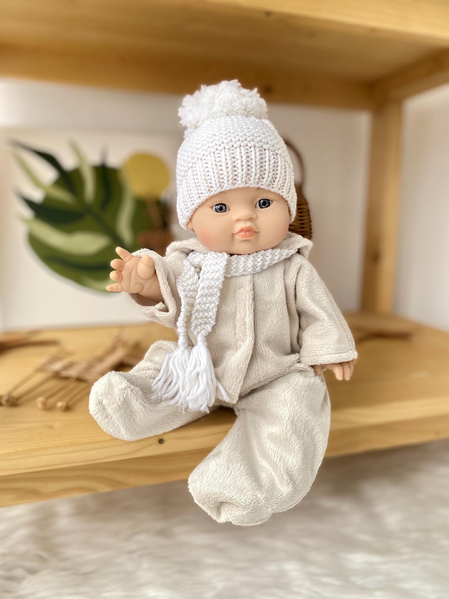 Комбинезон меховой с капюшоном