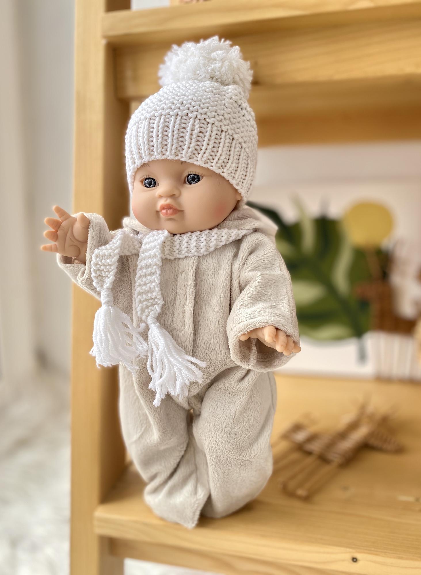 Комбинезон меховой с капюшоном